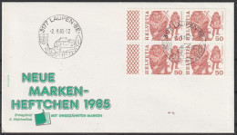 Schweiz: 1977, Blankobrief Mit H.- Blatt, Mi. Nr. 148, Freimarke: Volksbräuche, 50 C. Achetringele,  ESoStpl. LAUPEN - Storia Postale