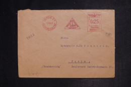 ALLEMAGNE - Enveloppe Commerciale De Leipzig Pour Paris En 1942 Avec Contrôle , Affranchissement Mécanique - L 152854 - Lettres & Documents