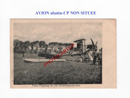 AVION Abattu-CP NON SITUEE-Aviation-Fliegerei-CARTE Imprimee Allemande-GUERRE 14-18-1 WK-Militaria-France-FELDPOST - 1914-1918: 1a Guerra