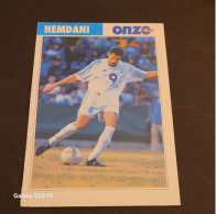 Fiche Illustrée Sport Football ** Onze Mondial   ** France ** Marseille  **  Brahim Hemdani - Sport