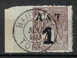 FRANCE Colonies Annam Et Tonkin Ca.1888: Le Y&T 1 Grand BDF Obl. CAD "Haiphong (Tonkin)" - Alphée Dubois