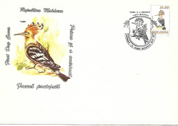 Moldova - First Day Cover FDC 1993 :  Eurasian Hoopoe   - Upupa Epops - Otros & Sin Clasificación