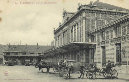 St ETIENNE  Gare De Chateaucreux  Animée Fiacres RV - Saint Etienne