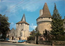 24 JAVERLHAC LE CHÂTEAU ET L'EGLISE AUTOMOBILES  - Altri & Non Classificati