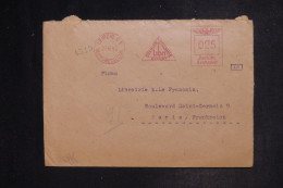ALLEMAGNE - Enveloppe Commerciale De Leipzig Pour Paris En 1942 Avec Contrôle , Affranchissement Mécanique - L 152859 - Lettres & Documents