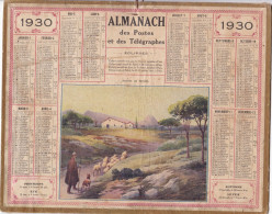 ALMANACH DES POSTES ET TELEGRAPHES  1930 ,,,,RENTREE AU  BERCAIL,,,, Dordogne - Big : 1921-40