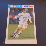 Fiche Illustrée Sport Football ** Onze Mondial   ** France ** Marseille  **  Pascal Johansen - Sports