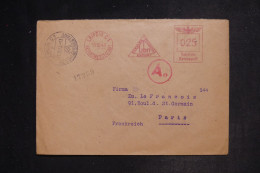 ALLEMAGNE - Enveloppe Commerciale De Leipzig Pour Paris En 1943, Affranchissement Mécanique - L 152862 - Covers & Documents