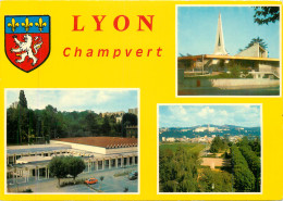 69  LYON CHAMPVERT MULTIVUES BLASON - Other & Unclassified