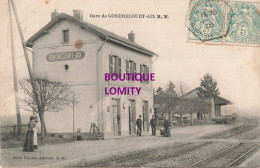 54 Gare De Gondrecourt Aix CPA Cachet 1906 , Animation , Carte Rare - Altri & Non Classificati