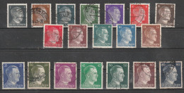 1941 - Adolf Hitler Mi No 781/798 - Used Stamps