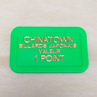 Jeton De Fête Foraine CHINA TOWN Billards Japonais Valeur 1 Point - Autres & Non Classés