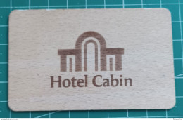 SPAIN HOTEL KEYCARD CABIN (wooden Made) - Cartes D'hotel