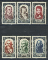 FRANCE - 1950, CELEBRITIES STAMPS COMPLETE SET OF 6, UMM (**). - Nuevos