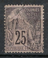 FRANCE Colonies Emissions Générales Ca.1881: Le Y&T 54 Obl. CAD "Guadeloupe" - Alphée Dubois