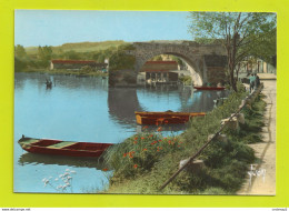 89 PONT SUR YONNE N°20 Le Vieux Pont Lavoir Laveuses Sous Le Pont Pêcheurs Barques - Pont Sur Yonne