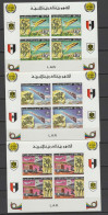 Libya 1977 UPU Centenary, Space, Concorde, Set Of 3 S/s Imperf. MNH -scarce- - U.P.U.