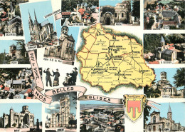 63 PUY DE DOME NOS BELLES EGLISES CARTE GEOGRAPHIQUE - Andere & Zonder Classificatie