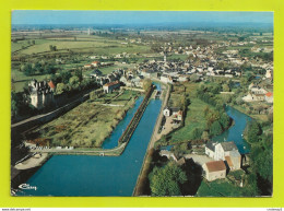 58 CHATILLON EN BAZOIS Vue Générale Aérienne Canal Ecluse Terrain De Foot VOIR DOS Et Flamme En 1972 - Chatillon En Bazois