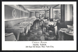 AK New York, NY, Cameo Room, Hote Tudor, 304 East 42 Street  - Altri & Non Classificati