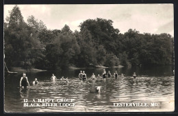 AK Lesterville, MO, A Happy Group At Black River Lodge  - Andere & Zonder Classificatie