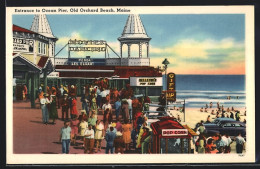AK Portland, ME, The Entrance To Ocean Pier, Old Orchard Beach  - Portland