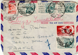 MEXICO 1962  AIRMAIL LETTER SENT FROM MEXICO TO PARIS - Mexique