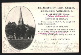 AK Wittenberg, OH, St. Jacob`s Ev. Luth. Church, Garnes Road  - Autres & Non Classés