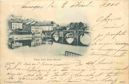 87 - Limoges - Vieux Pont Saint Martial - Correspondance - Indication Y&T 112 - CPA - Oblitération Ronde De 1901 - Etat  - Limoges