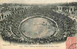 30 - Nimes - Intérieur Des Arènes Un Jour De Mise à Mort - Animée - CPA - Voir Scans Recto-Verso - Nîmes