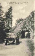 88 - Gérardmer - Route De La Schlucht - Le Tunnel De La Roche Du Diable - Animée - Automobiles - CPA - Voir Scans Recto- - Gerardmer