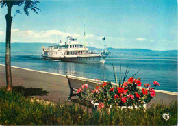 Bateaux - Bateaux Promenade - Evian Les Bains - Le Bateau Promenade Vevey - Au Fond La Rive Suisse - CPM - Voir Scans Re - Autres & Non Classés