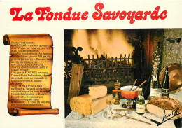 Recettes De Cuisine - Fondue Savoyarde - Carte Neuve - Gastronomie - CPM - Voir Scans Recto-Verso - Recettes (cuisine)