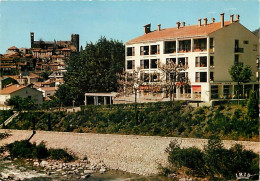 66 - Vernet Les Bains - L'Hôtel Eden Au Bord Du Cady   L'église Et Le Vieux Château - CPM - Voir Scans Recto-Verso - Other & Unclassified