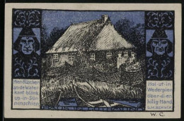 Notgeld Gothmund-Lübeck 1921, 50 Pfennig, Haus Am Wasser U. Seemänner  - [11] Local Banknote Issues