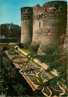 49 - Angers - Le Château Et Les Jardins - Fleurs - CPM - Voir Scans Recto-Verso - Angers