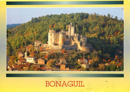 47 - Bonaguil - Le Château De Bonaguil - Flamme Postale De Puy L'Eveque - CPM - Voir Scans Recto-Verso - Autres & Non Classés