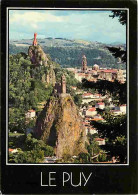 43 - Le Puy En Velay - Vue Générale - Rocher D'Aiguilhe - Rocher Corneille - Cathédrale - Flamme Postale - CPM - Voir Sc - Le Puy En Velay