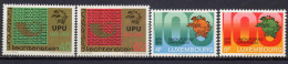 Liechtenstein / Luxemburg 1974 UPU Centenary 4 Stamps MNH - U.P.U.