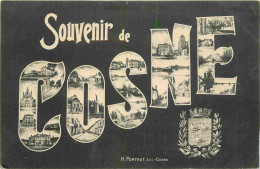 58 - Cosne Cours Sur Loire - Multivues - CPA - Oblitération De 1905 - Voir Scans Recto-Verso - Cosne Cours Sur Loire