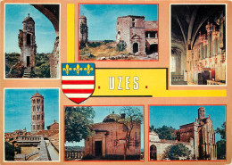 30 UZES MULTIVUES BLASON - Uzès