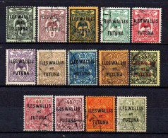 Wallis Et Futuna  - 1920 - Tb De NCE Surch  - N° 1 à 14  - Oblit - Used - Used Stamps