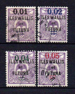 Wallis Et Futuna  - 1920 - Tb De NCE Surch  - N° 26 à 29  - Oblit - Used - Used Stamps