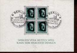 Deutsches Reich Block 7 A. Hitler Gestempelt Used - Blocchi