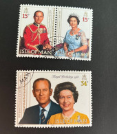 (stamps 29-5-2024) Isle Of Man - Royalty  (3 Used) - Royalties, Royals