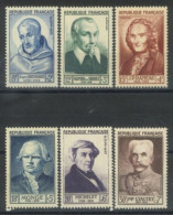 FRANCE - 1953, CELEBRITIES STAMPS COMPLETE SET OF 6, UMM (**). - Nuevos