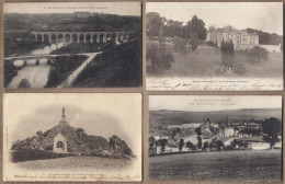 LOT 20 CPA 23 CREUSE - VILLES VILLAGES Vues Générales Chateaux Eglises Ponts TYPES CREUSOIS PAYS MARCHOIS - Andere & Zonder Classificatie