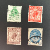(stamps 29-5-2024) UK - 1935 Royalty  KING (4 USED Stamps) - Royalties, Royals
