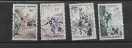 FRANCE 1956-  N°YT 1072 à 1075 - Used Stamps