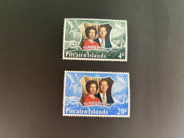 (stamps 29-5-2024) Pitcairn Island - Royal Wedding Anniversary (2 MINT Stamps) - Koniklijke Families